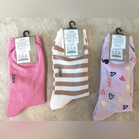 J. Crew Leopard Heart, Striped Trouser & Heart Trouser Socks - Picture 4 of 9